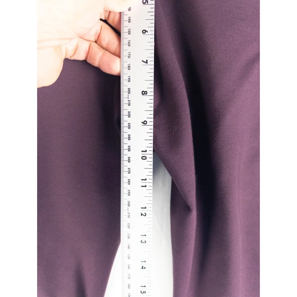 Spanx Pull‎ On Pants Womens L Burgundy Office Career Ankle Casual Skinny